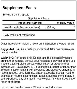 Swanson Graviola 530Mg. 60 Capsulas