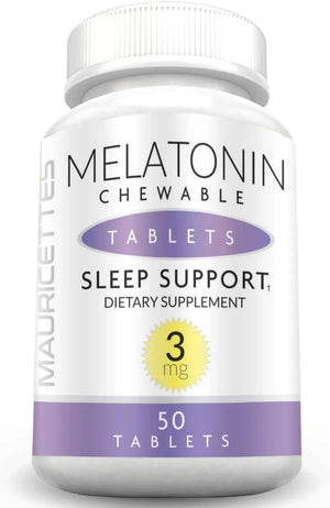 MAURICETTES - Mauricettes Natural Melatonin 3Mg. 50 Tabletas Masticables - The Red Vitamin MX - Suplementos Alimenticios - {{ shop.shopifyCountryName }}