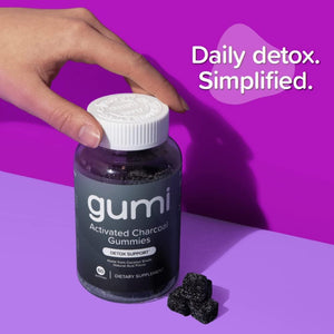 gumi Nutrition Coconut Activated Charcoal Gummies 60 Gomitas