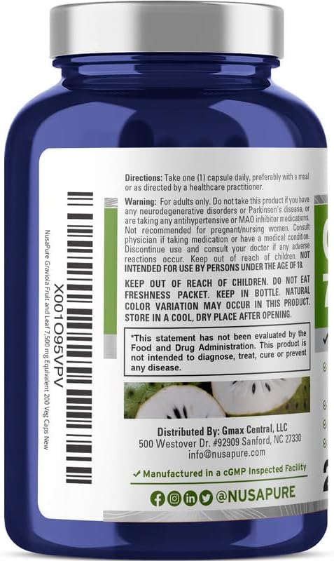 NusaPure Graviola 7,500Mg. 200 Capsulas