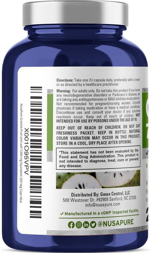 NusaPure Graviola 7,500Mg. 200 Capsulas