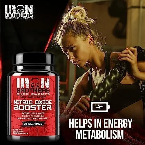 IRON BROTHERS - Iron Brothers Supplements Nitric Oxide Booster 120 Capsulas - The Red Vitamin MX - Suplementos Alimenticios - {{ shop.shopifyCountryName }}