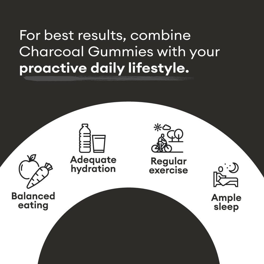 VitaPatch Premium Grade Activated Charcoal Gummies 60 Gomitas