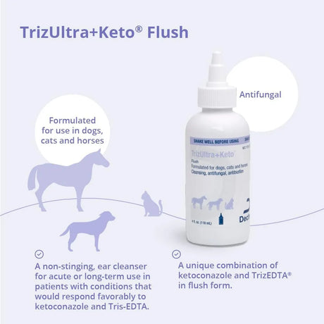 DECHRA - Dechra TrizULTRA+Keto Flush 12 Fl.Oz. - The Red Vitamin MX - Cuidado Del Oído De Perros - {{ shop.shopifyCountryName }}