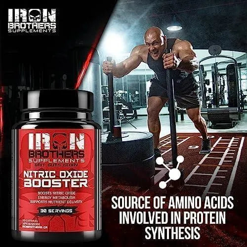 IRON BROTHERS - Iron Brothers Supplements Nitric Oxide Booster 120 Capsulas - The Red Vitamin MX - Suplementos Alimenticios - {{ shop.shopifyCountryName }}