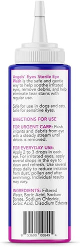 ANGELS' EYES - ANGELS' EYES Multi-Purpose Sterile Eye Wash 4 Fl.Oz. - The Red Vitamin MX - Cuidado De Los Ojos De Los Perros - {{ shop.shopifyCountryName }}