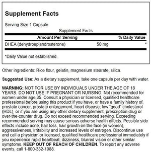 Swanson DHEA-Natural Supplement 50Mg. 120 Capsulas - The Red Vitamin MX - Suplementos Alimenticios - SWANSON