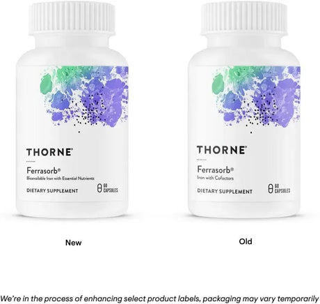 THORNE RESEARCH - Thorne Ferrasorb Complete Blood Support Formula 60 Capsulas - The Red Vitamin MX - Suplementos Alimenticios - {{ shop.shopifyCountryName }}