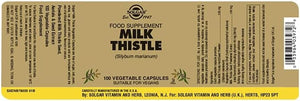 Solgar Milk Thistle 100 Capsulas - The Red Vitamin MX - Suplementos Alimenticios - SOLGAR