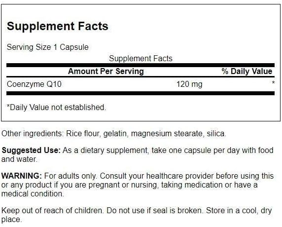 Swanson CoQ10 120Mg. 100 Capsulas