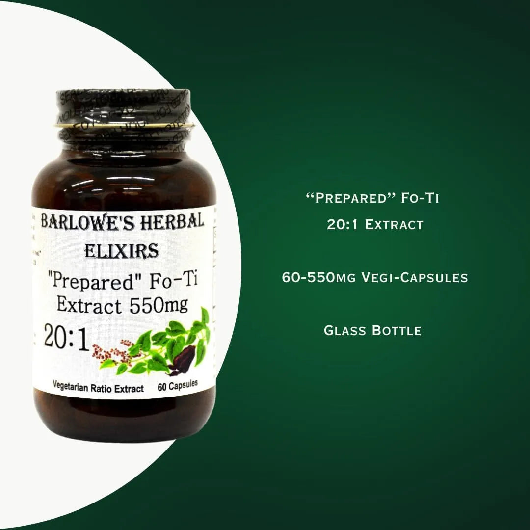 BARLOWE'S - Barlowe's Herbal Elixirs Fo-Ti 20:1 Extract 60 Capsulas - The Red Vitamin MX - Suplementos Alimenticios - {{ shop.shopifyCountryName }}