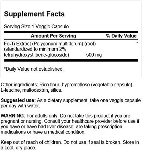 SWANSON - Swanson Fo-Ti Extract 500Mg. 60 Capsulas 2 Pack - The Red Vitamin MX - Suplementos Alimenticios - {{ shop.shopifyCountryName }}