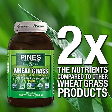 PINES - Pines International Wheat Grass Powder 80 Servicios 280Gr. - The Red Vitamin MX - Suplementos Alimenticios - {{ shop.shopifyCountryName }}