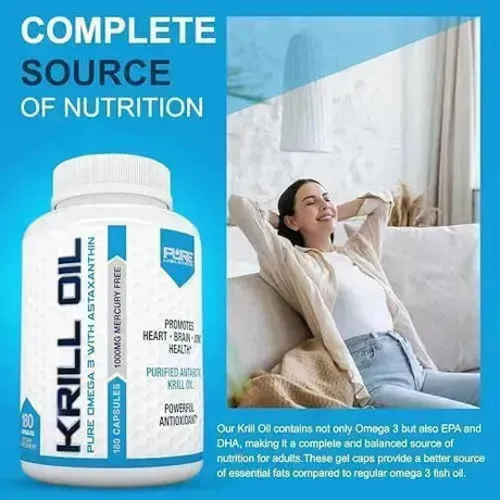 PURE LABEL NUTRITION - Pure Label Nutrition Krill Oil 1000Mg. 240 Capsulas - The Red Vitamin MX - Suplementos Alimenticios - {{ shop.shopifyCountryName }}