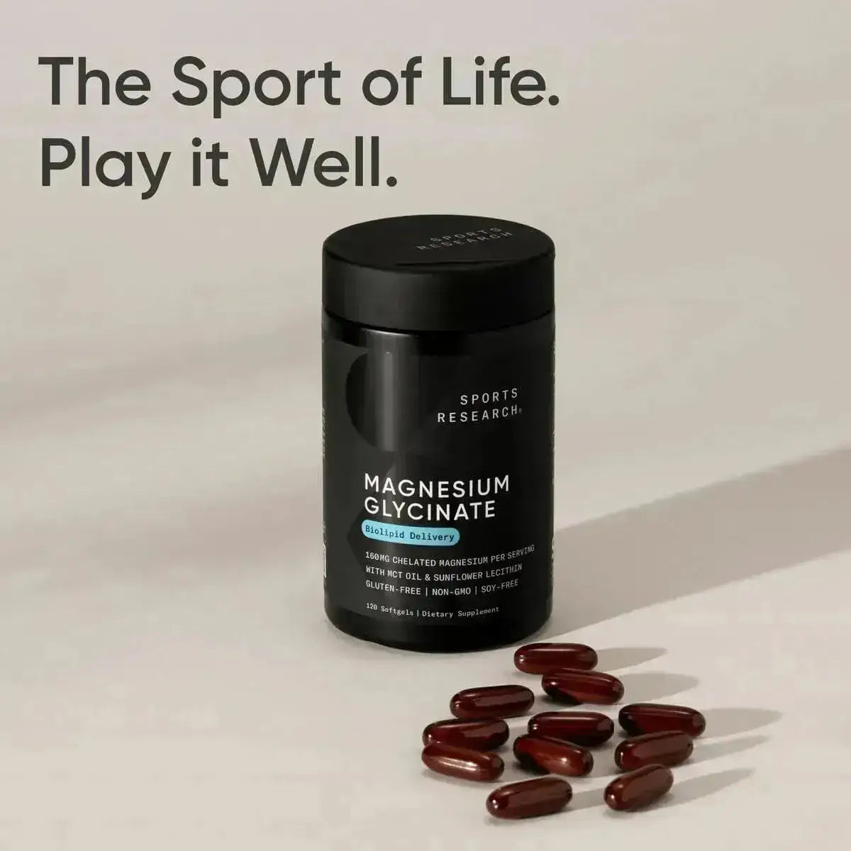 SPORTS RESEARCH - Sports Research Magnesium Glycinate 120 Capsulas - The Red Vitamin MX - Suplementos Alimenticios - {{ shop.shopifyCountryName }}