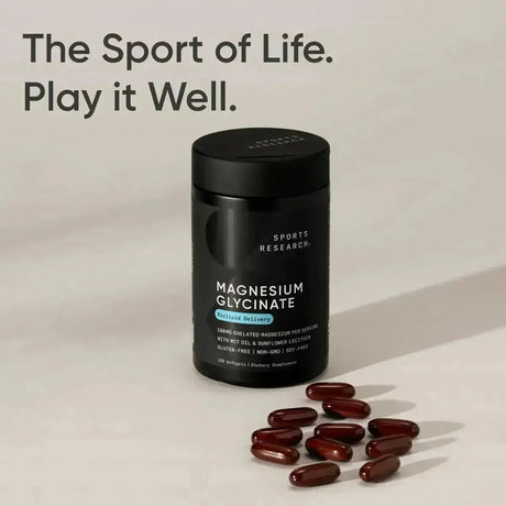 SPORTS RESEARCH - Sports Research Magnesium Glycinate 120 Capsulas - The Red Vitamin MX - Suplementos Alimenticios - {{ shop.shopifyCountryName }}