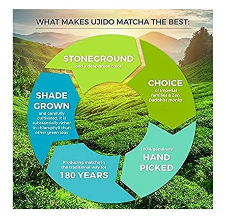 UJIDO - Ujido The Path of Zen Japanese Matcha Green Tea Powder Ceremonial Blend 12 Oz. - The Red Vitamin MX - Suplementos Alimenticios - {{ shop.shopifyCountryName }}