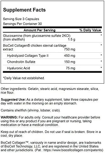 SWANSON - Swanson Glucosamine & Collagen Type II 90 Capsulas 2 Pack - The Red Vitamin MX - Suplementos Alimenticios - {{ shop.shopifyCountryName }}