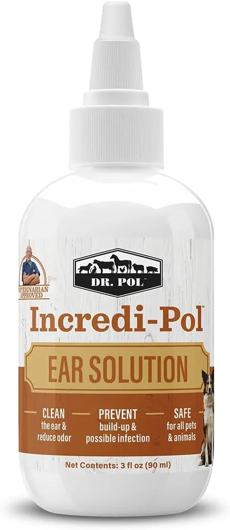 DR. POL - Dr. Pol Incredi-Pol Dog and Cat Ear Solution 3 Fl.Oz. - The Red Vitamin MX - Cuidado Del Oído De Perros - {{ shop.shopifyCountryName }}