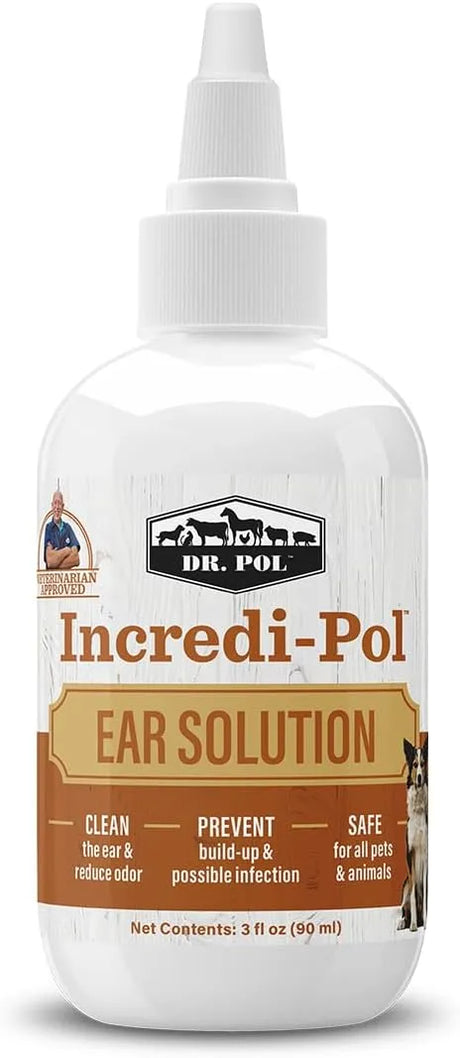 DR. POL - Dr. Pol Incredi-Pol Dog and Cat Ear Solution 3 Fl.Oz. - The Red Vitamin MX - Cuidado Del Oído De Perros - {{ shop.shopifyCountryName }}