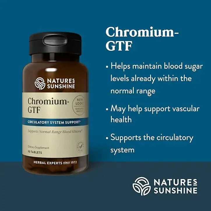 NATURES SUNSHINE - Nature's Sunshine Chromium GTF 300mcg 90 Tabletas - The Red Vitamin MX - Suplementos Alimenticios - {{ shop.shopifyCountryName }}