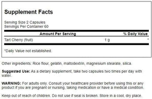 Swanson Tart Cherry 500Mg. 120 Capsulas