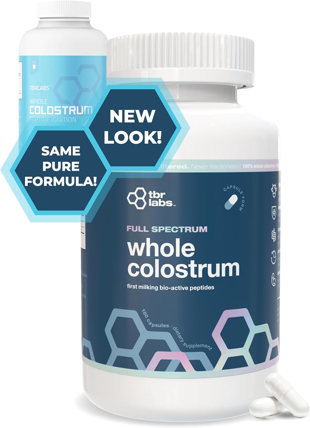 TBR Labs Pure Bovine Colostrum 180 Capsulas