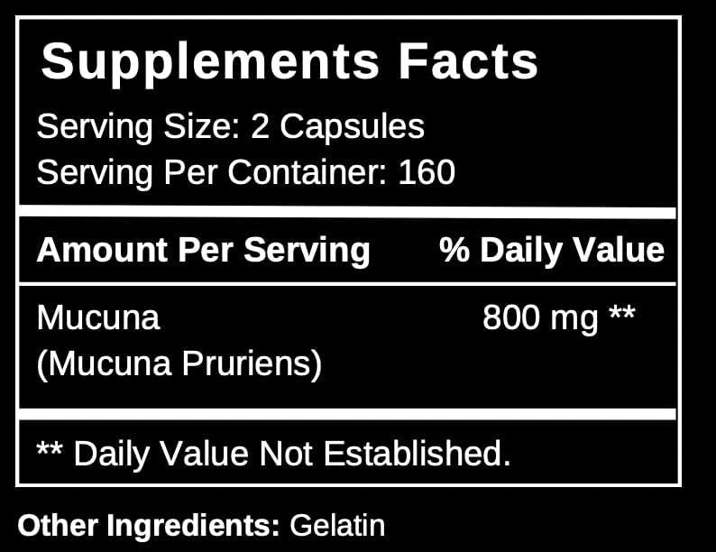 PURANICALS - Puranicals Mucuna Premium 320 Capsulas - The Red Vitamin MX - Suplementos Alimenticios - {{ shop.shopifyCountryName }}