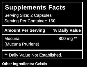 PURANICALS - Puranicals Mucuna Premium 320 Capsulas - The Red Vitamin MX - Suplementos Alimenticios - {{ shop.shopifyCountryName }}