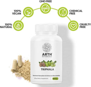 ARTH BOTANICALS - Arth Botanicals Triphala 60 Capsulas - The Red Vitamin MX - Suplementos Alimenticios - {{ shop.shopifyCountryName }}