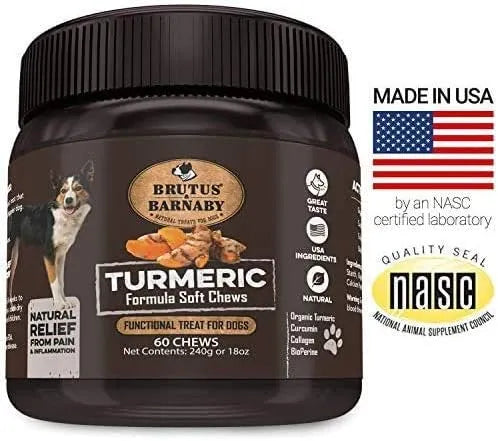BRUTUS & BARNABY - BRUTUS & BARNABY Turmeric for Dogs 120 Masticables - The Red Vitamin MX - Cuidado De Cadera Y Articulaciones Para Perros - {{ shop.shopifyCountryName }}