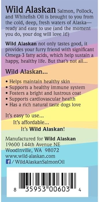 Dogswell Wild Alaskan Skin & Coat Salmon Oil Based Omega-3 16 Fl.Oz.