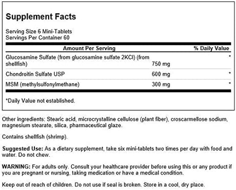 Swanson Glucosamine Chondroitin & MSM 360 Tabletas 2 Pack