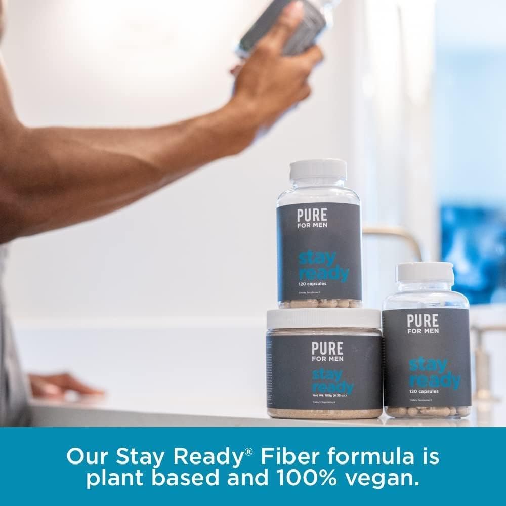 Pure for Men Original Cleanliness Stay Ready Fiber 120 Capsulas