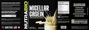 NUTRABIO - NutraBio Micellar Casein Protein Powder Alpine Vanilla 907Gr. - The Red Vitamin MX - Suplementos Alimenticios - {{ shop.shopifyCountryName }}