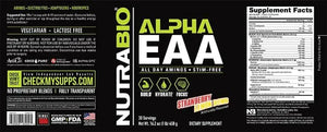 NUTRABIO - NutraBio Alpha EAA Hydration and Recovery Strawberry Lemon 458Gr. - The Red Vitamin MX - Suplementos Alimenticios - {{ shop.shopifyCountryName }}