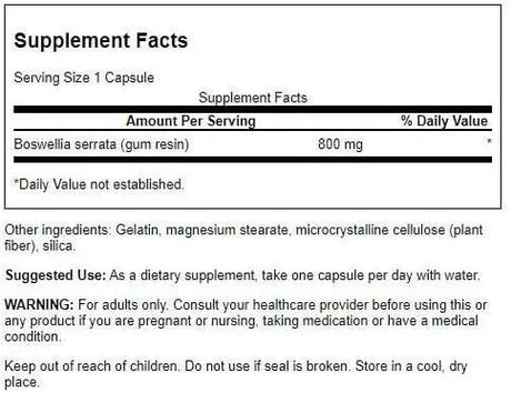 SWANSON - Swanson Double Strength Boswellia 800Mg. 60 Capsulas - The Red Vitamin MX - Suplementos Alimenticios - {{ shop.shopifyCountryName }}