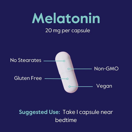 BESTVITE - BESTVITE Melatonin 20Mg. 120 Capsulas - The Red Vitamin MX - Suplementos Alimenticios - {{ shop.shopifyCountryName }}