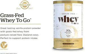 SOLGAR - Solgar Grass Fed Whey to Go Protein Powder Vanilla 338Gr. - The Red Vitamin MX - Suplementos Alimenticios - {{ shop.shopifyCountryName }}