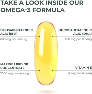 PRIMAL HARVEST - Primal Harvest Omega 3 Fish Oil 60 Capsulas Blandas - The Red Vitamin MX - Suplementos Alimenticios - {{ shop.shopifyCountryName }}