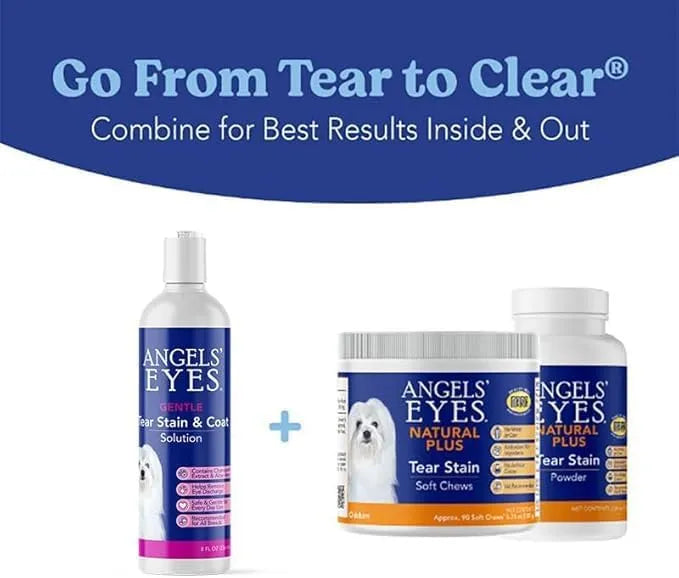 ANGELS' EYES - ANGELS' EYES Gentle Tear Stain Solution for Dogs and Cats 8 Fl.Oz. - The Red Vitamin MX - Cuidado De Los Ojos De Los Perros - {{ shop.shopifyCountryName }}