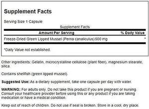 SWANSON - Swanson Green Lipped Mussel 500Mg. 60 Capsulas - The Red Vitamin MX - Suplementos Alimenticios - {{ shop.shopifyCountryName }}