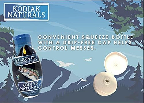 KODIAK NATURALS - KODIAK NATURALS Wild Alaskan Salmon Oil Formula for Dogs & Cats 18 Fl.Oz. - The Red Vitamin MX - Aceite De Pescado Para Perros - {{ shop.shopifyCountryName }}