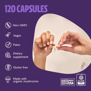 FreshCap Lion's Mane Mushroom Supplement 1400Mg. 120 Capsulas