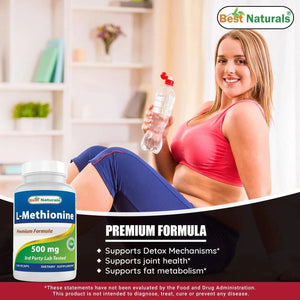 BEST NATURALS - Best Naturals L-Methionine 500Mg. 120 Capsulas - The Red Vitamin MX - Suplementos Alimenticios - {{ shop.shopifyCountryName }}