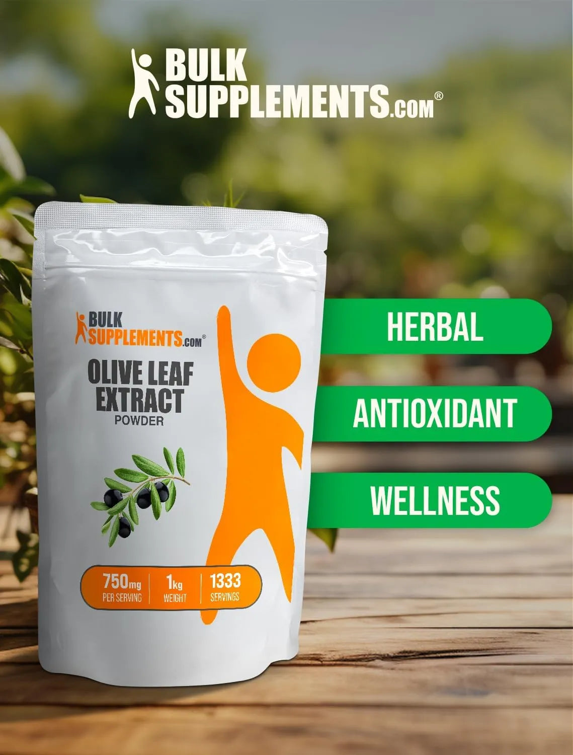 BULK SUPPLEMENTS - Bulk Supplements Olive Leaf Extract Powder 1 Kg. - The Red Vitamin MX - Suplementos Alimenticios - {{ shop.shopifyCountryName }}