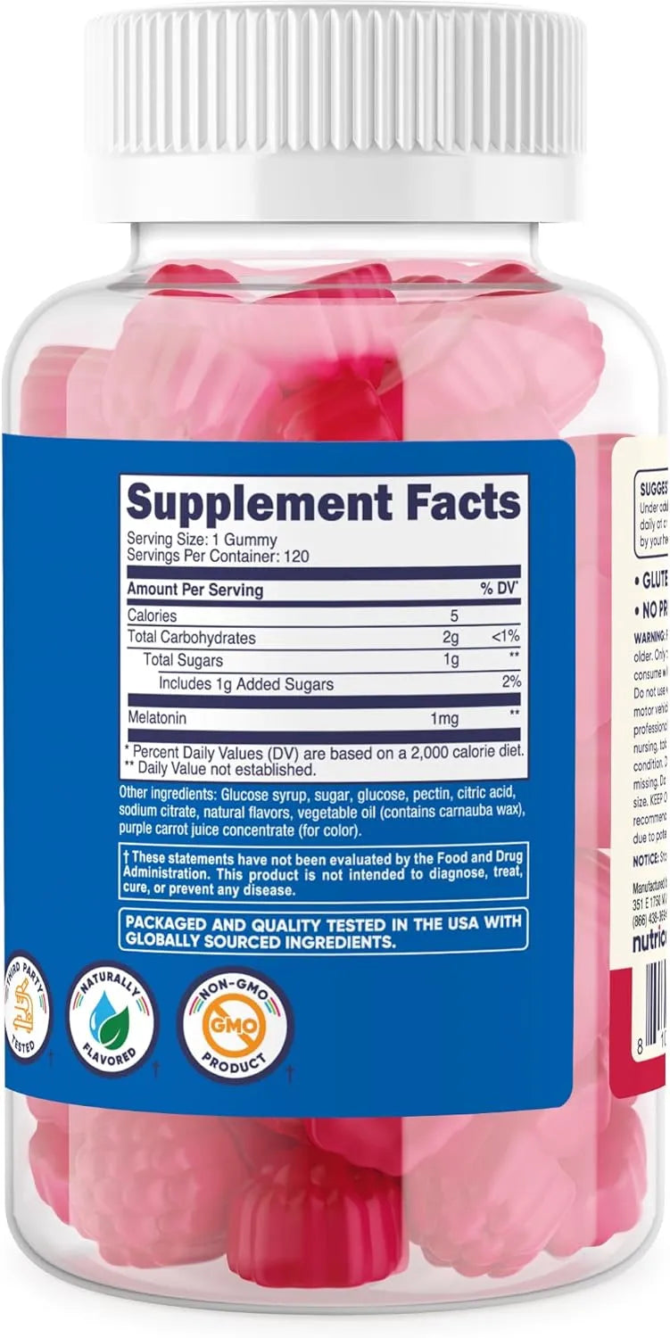 NUTRICOST - Nutricost Kids Melatonin Gummies 1Mg. 120 Gomitas - The Red Vitamin MX - Suplementos Alimenticios - {{ shop.shopifyCountryName }}