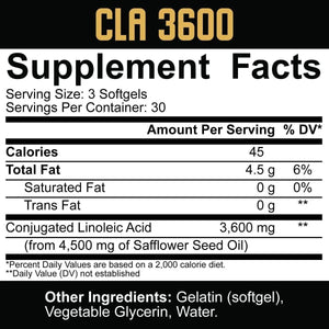 5% NUTRITION - 5% Nutrition Core CLA Supplement 3600Mg. 90 Capsulas Blandas - The Red Vitamin MX - Suplementos Alimenticios - {{ shop.shopifyCountryName }}