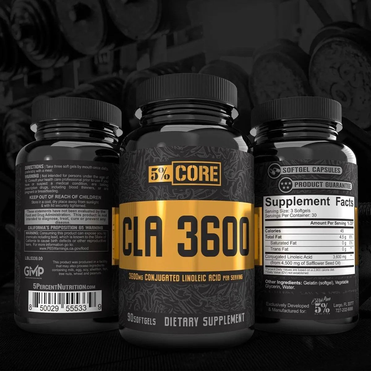 5% NUTRITION - 5% Nutrition Core CLA Supplement 3600Mg. 90 Capsulas Blandas - The Red Vitamin MX - Suplementos Alimenticios - {{ shop.shopifyCountryName }}