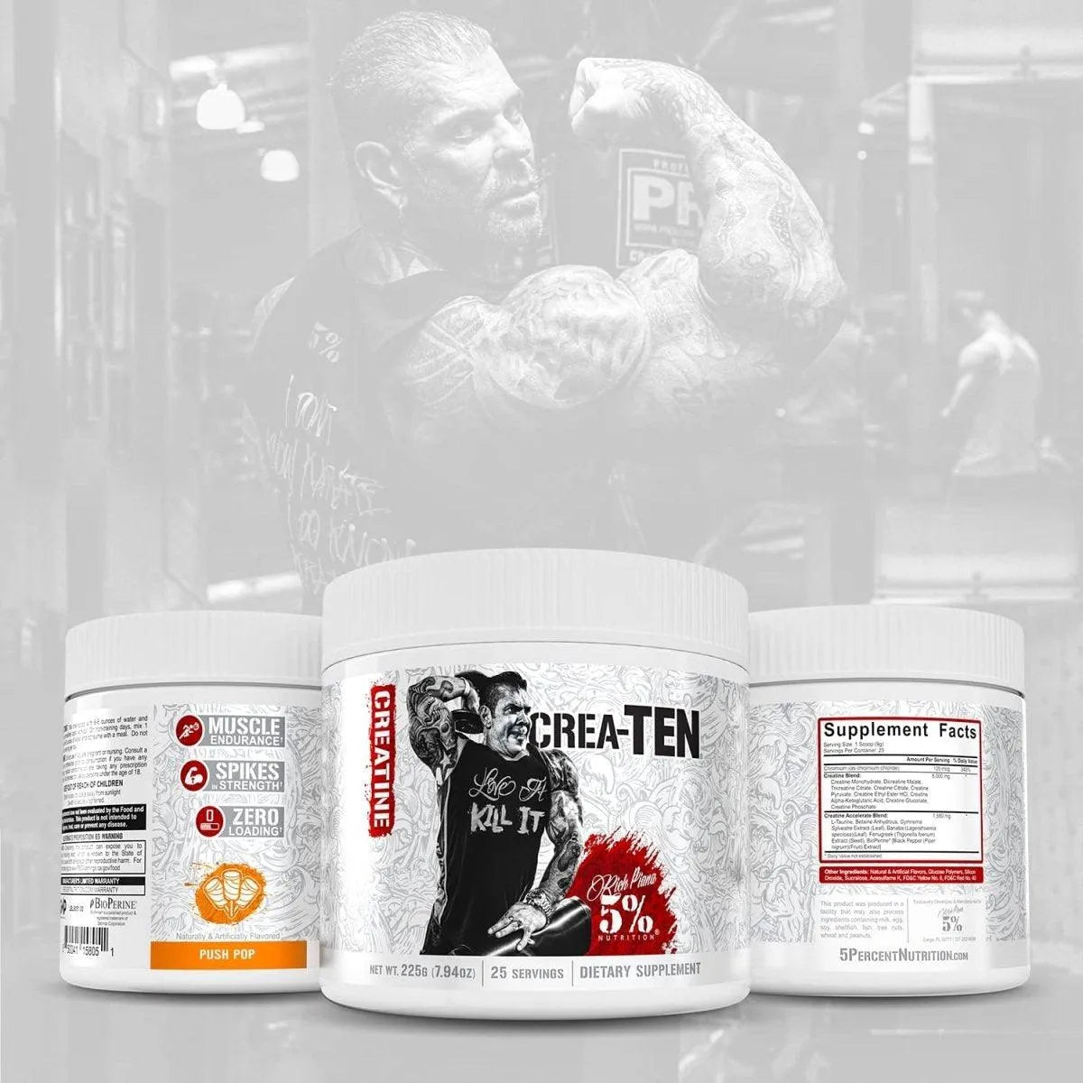 5% NUTRITION - 5% Nutrition CreaTEN Creatine Complex 25 Servicios 225Gr. - The Red Vitamin MX - Suplementos Alimenticios - {{ shop.shopifyCountryName }}